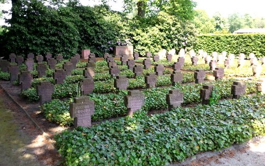 Ansicht der Kriegsgräberstätte Aurich, Ev.-luth. Friedhof