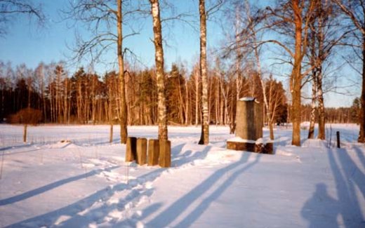 Ansicht der Kriegsgräberstätte Baldone