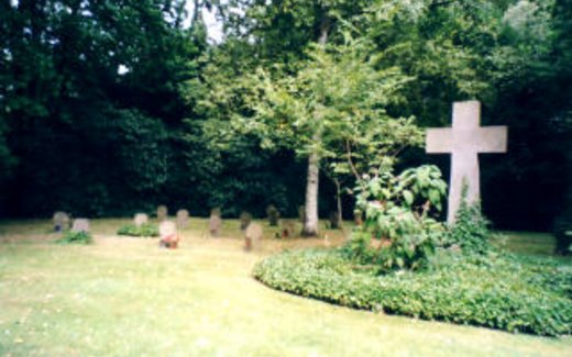 Ansicht der Kriegsgräberstätte Aachen-Brand-Kolpingstraße