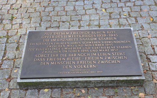 Ansicht der Kriegsgräberstätte Saalow