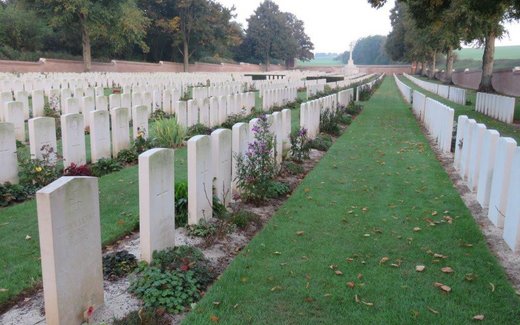Ansicht der Kriegsgräberstätte Beaumont-Hamel-Ancre