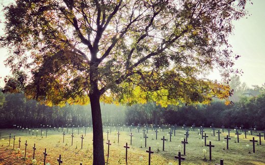 Ansicht der Kriegsgräberstätte Balatonkenese
