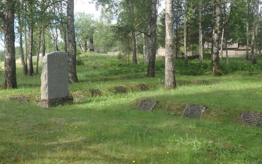 Ansicht der Kriegsgräberstätte Baldone/Kakaul