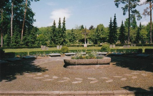 Ansicht der Kriegsgräberstätte Bad Kissingen, Parkfdh.