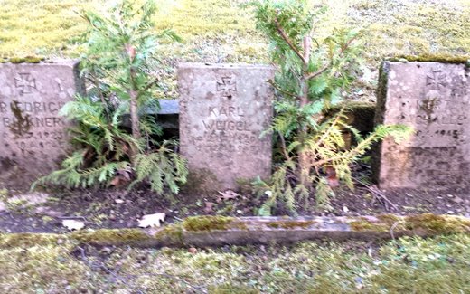 Ansicht der Kriegsgräberstätte Bad Lauterberg, Bergfriedhof