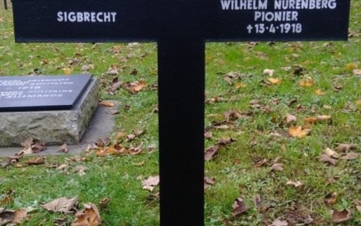 Ansicht der Kriegsgräberstätte Caix