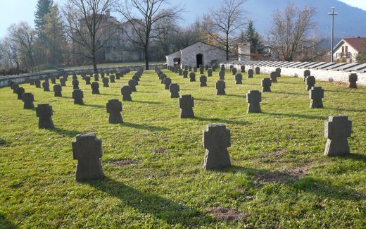 Ansicht der Kriegsgräberstätte Feltre