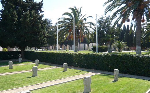 Ansicht der Kriegsgräberstätte Cagliari