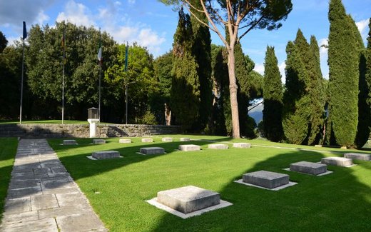 Ansicht der Kriegsgräberstätte Cassino