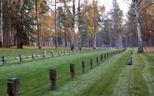 Ansicht der Kriegsgräberstätte Alkischken / Alkiskai