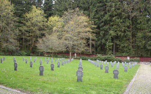 Ansicht der Kriegsgräberstätte Marienbad / Mariánské Lázně