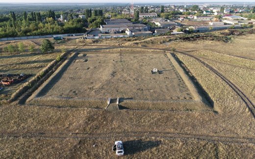 Ansicht der Kriegsgräberstätte Atkarsk