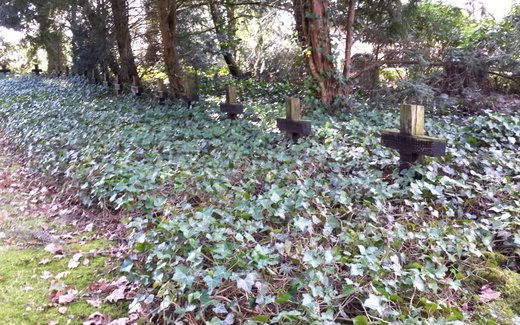 Ansicht der Kriegsgräberstätte Bad Bevensen, Ev.- luth. Friedhof
