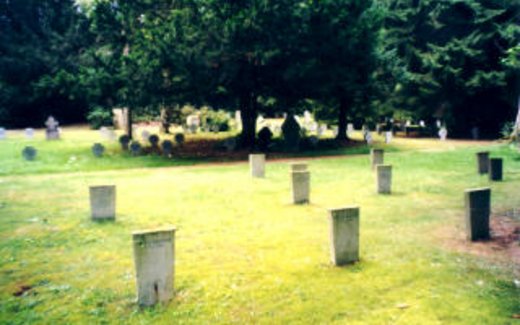 Ansicht der Kriegsgräberstätte Aachen, Waldfriedhof