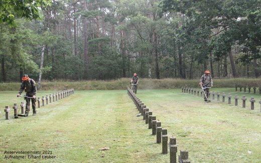 Ansicht der Kriegsgräberstätte Lommel