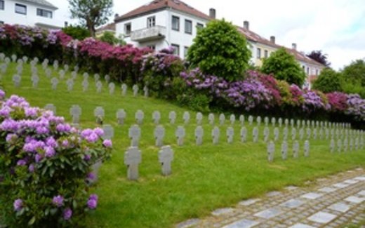Ansicht der Kriegsgräberstätte Bergen-Solheim