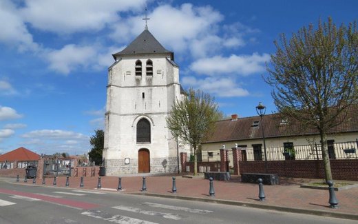 Ansicht der Kriegsgräberstätte Cambrin (Churchyard Extension)