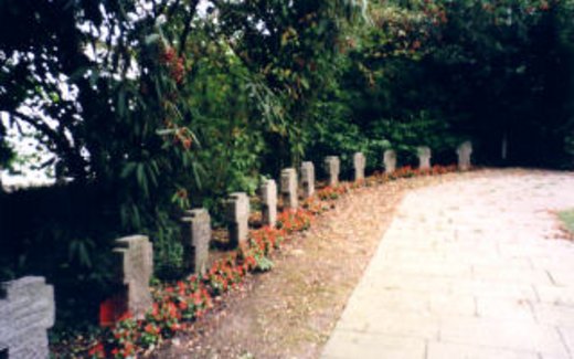 Ansicht der Kriegsgräberstätte Aachen-Walheim