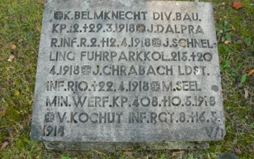 Ansicht der Kriegsgräberstätte Valka (1. WK)