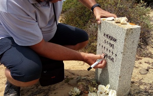 Ansicht der Kriegsgräberstätte Aljezur