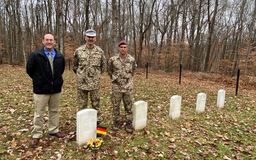 Ansicht der Kriegsgräberstätte Camp Campbell