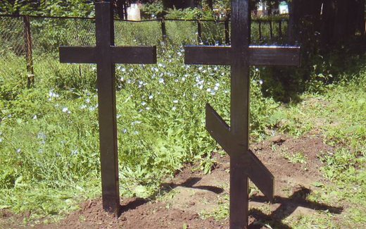 Ansicht der Kriegsgräberstätte Angerapp