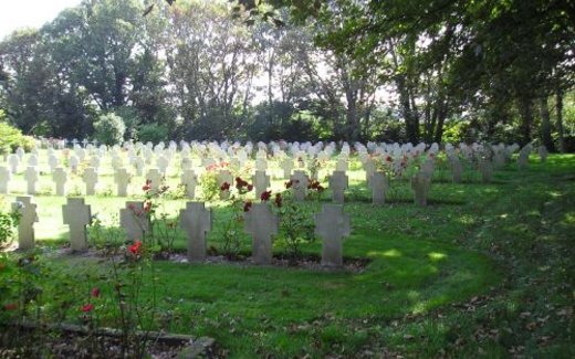 Ansicht der Kriegsgräberstätte Calais