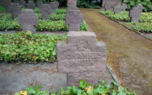Ansicht der Kriegsgräberstätte Aurich, Ev.-luth. Friedhof