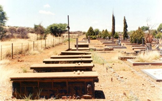 Ansicht der Kriegsgräberstätte Jan Kempdorp