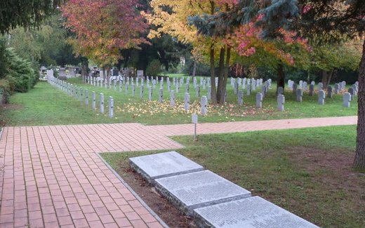 Ansicht der Kriegsgräberstätte Nagykanizsa