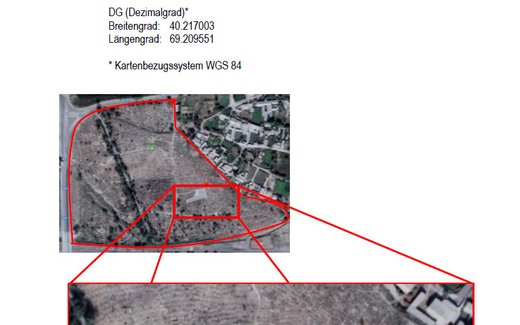 Ansicht der Kriegsgräberstätte Begobat I - KGF