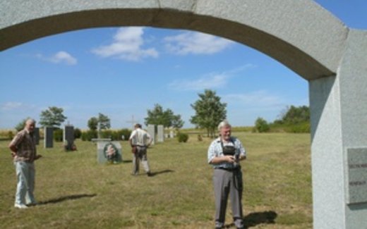 Ansicht der Kriegsgräberstätte Amrossijiwka