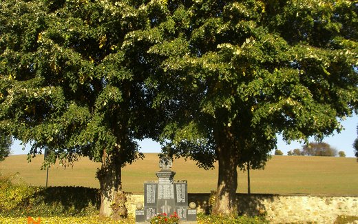 Ansicht der Kriegsgräberstätte Allenbach, Gemeindefriedhof
