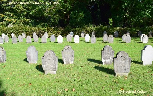 Ansicht der Kriegsgräberstätte Saarlouis-Garnisonsfriedhof