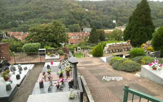 Ansicht der Kriegsgräberstätte Algrange