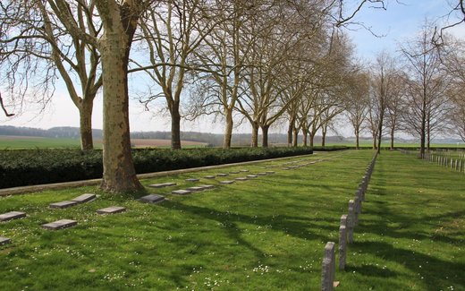 Ansicht der Kriegsgräberstätte Belleau