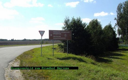 Ansicht der Kriegsgräberstätte Berjosa