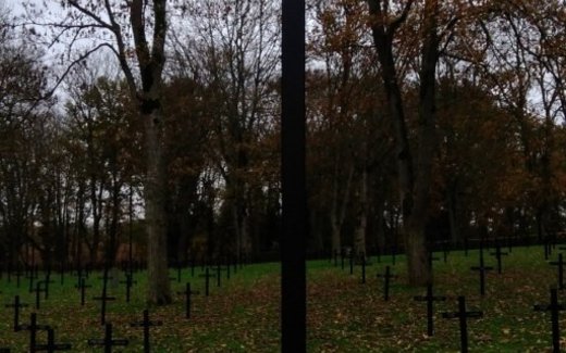 Ansicht der Kriegsgräberstätte Caix