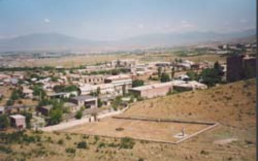 Ansicht der Kriegsgräberstätte Abowjan