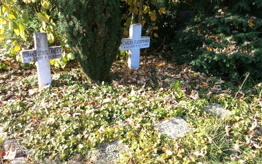 Ansicht der Kriegsgräberstätte Bergen/Dumme, Ev.- luth. Friedhof