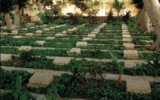 Ansicht der Kriegsgräberstätte Alt-Kairo