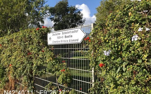 Ansicht der Kriegsgräberstätte Bastia