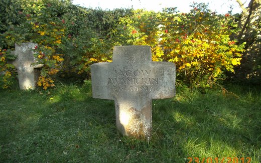 Ansicht der Kriegsgräberstätte Allenbach, Gemeindefriedhof