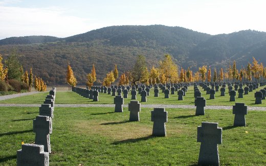 Ansicht der Kriegsgräberstätte Budaörs