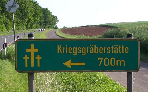 Ansicht der Kriegsgräberstätte Bad Kreuznach, Lohrer Wald