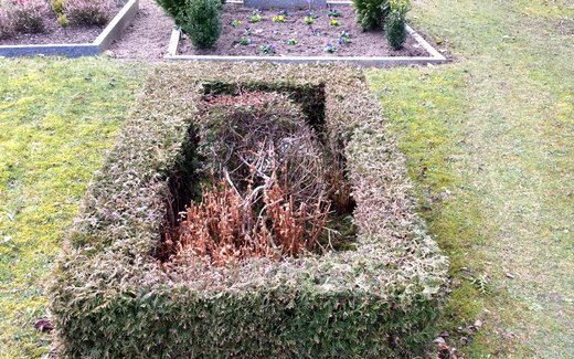 Ansicht der Kriegsgräberstätte Artlenburg, Ev.- luth. Friedhof