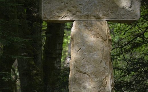 Ansicht der Kriegsgräberstätte Ibbenbüren-Kriegsgräberstätte Dörenther Klippen