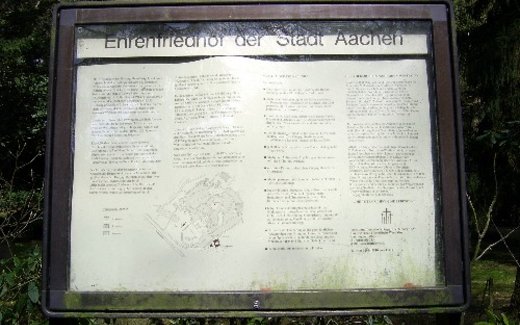 Ansicht der Kriegsgräberstätte Aachen, Waldfriedhof