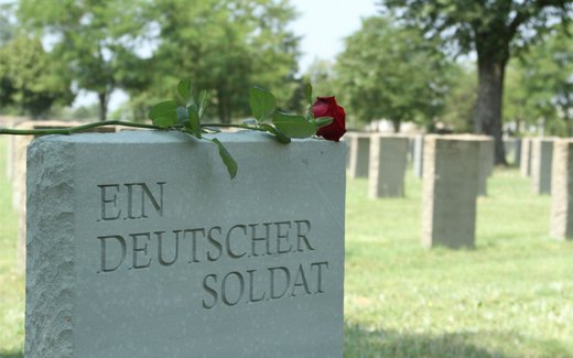 Ansicht der Kriegsgräberstätte Dagneux