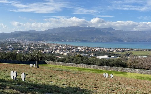 Ansicht der Kriegsgräberstätte Maleme